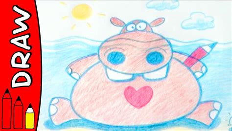 Hippo Drawing For Kids at GetDrawings | Free download