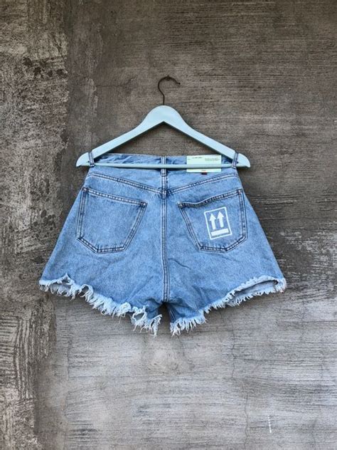 Off White Off White Denim Shorts Grailed