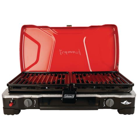 Coleman Fyresergeant Double Burner 22000 Btus Camp Stove With 2 Grill