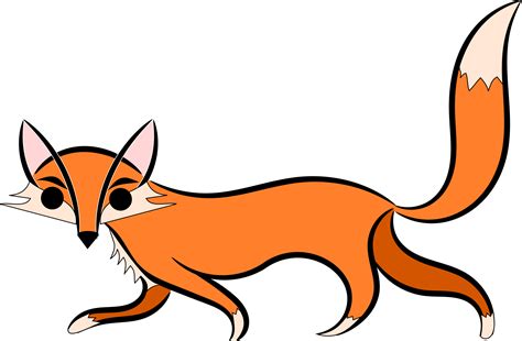 Running Fox Clipart | Free download on ClipArtMag