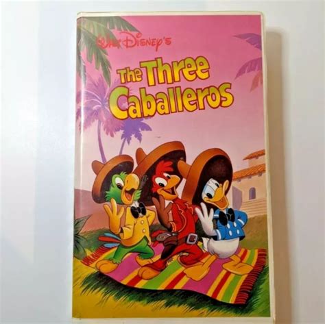 The Three Caballeros Vhs Clamshell Case Walt Disney Clarence Nash