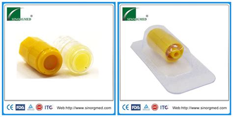 Medical Yellow Heparin Stopper For Iv Catheter High Quality Medical