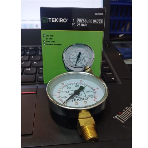 Jual Tekiro Pressure Gauge Bar Alat Ukur Tekanan Angin Kompresor