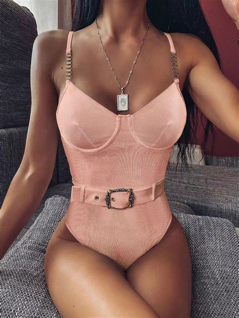 2023 New Sexy Velvet One Piece Swimsuit Bikini Belt Beach Swimwear China Swimwear Forwomen And