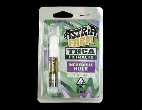 Thc A G Vape Cartridge Incredible Hulk Astria Farm