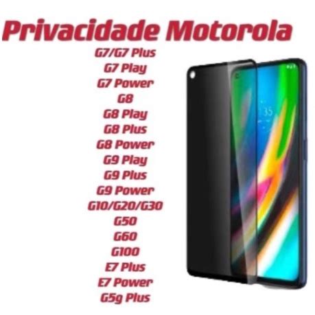 Pelicula Privacidade Anti Spy Para Motorola G G G G G G G