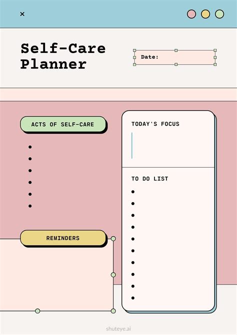 21 Free Printable Self Care Planner Templates For A Better You Shuteye