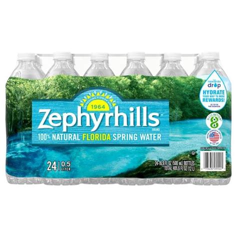 Zephyrhills Spring Water, Florida, 100% Natural, 24 Pack | Publix Super ...