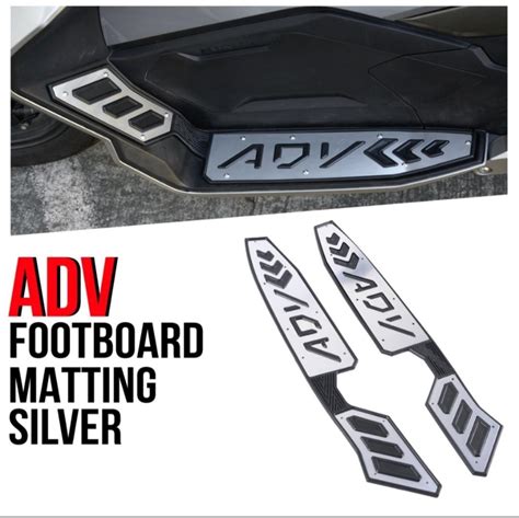 Honda ADV Footboard Matting Silver Motorbikes Motorbike Parts