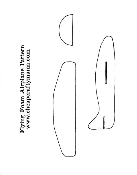 Paper Airplane Templates Printable Fish Template Paper Box Template