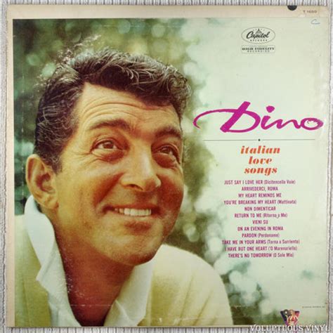 Dean Martin ‎– Dino: Italian Love Songs (1962) Vinyl, LP, Album, Mono ...