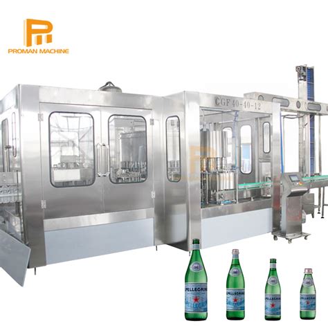 Automatic Glass Bottle Carbonated Drinks Csd Water Filling Bottling