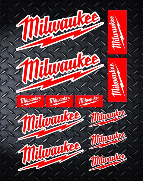 Kit A4 Stickers Vinyl Milwaukee Tools Etsy