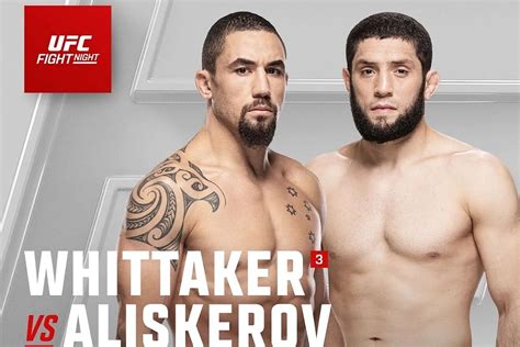 What Time Is Ufc Whittaker Vs Aliskerov Tv Channel And Where To Watch