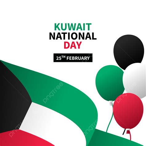 Kuwait National Day Vector Design Images Kuwait National Day Flag