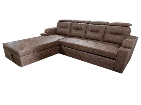 5 Seater Leather L Shape Sofa Set With Lounger At Rs 60000 Piece In