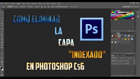 Como Desbloquear Capa Indexada En Photoshop Cs Youtube