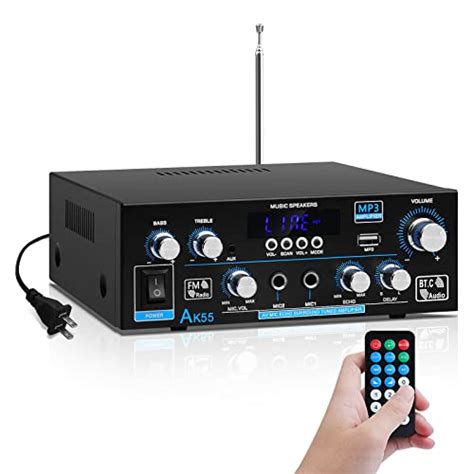 AK 380 USB SD BT C FM AUX Amplificador De Potencia De Audio 400 W