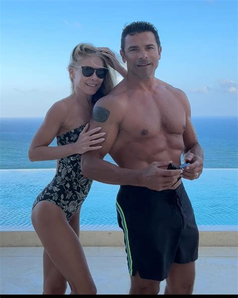 Kelly Ripa 53 Stuns In Strapless Swimsuit With Shirtless Mark Consuelos On Vacation As Famous