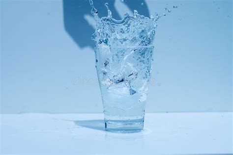 Water Glass Splashing Water Freshness Stock Photo Image Of