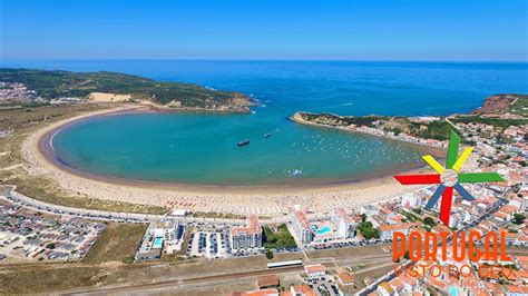 Parque Aquático Insuflável De São Martinho Do Porto E Gaivotas 4k