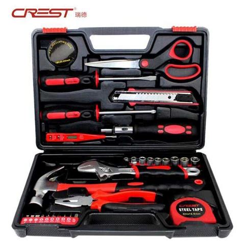 Jual Crest Set Perkakas Palu Tang Obeng Kunci Pas Cutter Meteran In