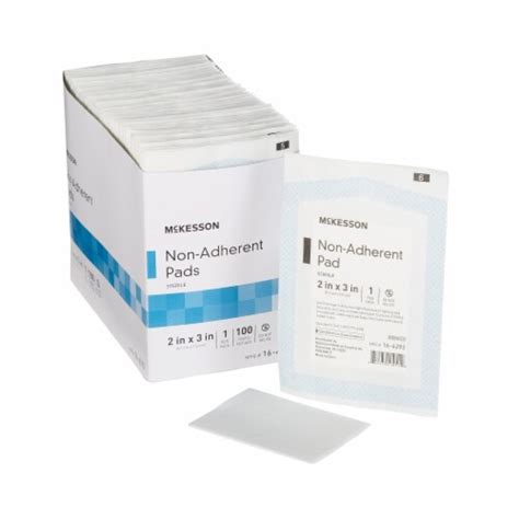 McKesson Sterile Non Adherent Dressing Rectangle 2 X 3 16 4292 100 Per