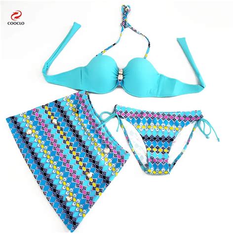 Cooclo New Bikinis Women Push Up Pieces Set Sexy Brazilian Bikini