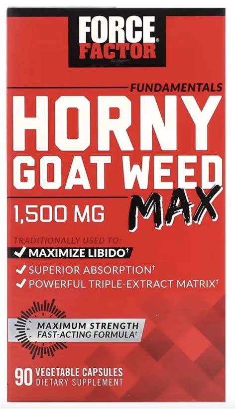 Force Factor Fundamentals Horny Goat Weed Max Foa