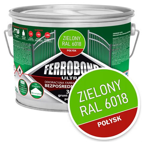 Farba Do Metalu Eliwa Na Rdz Zielony Po Ysk Ral L Ferrobond