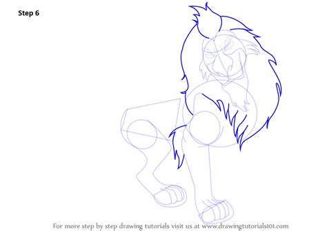 How To Draw Scar From The Lion King The Lion King Step By Step