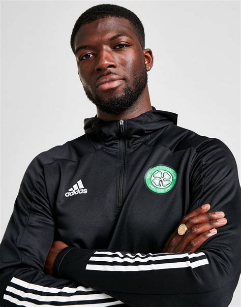 Black Adidas Celtic Fc Track Hoodie Jd Sports