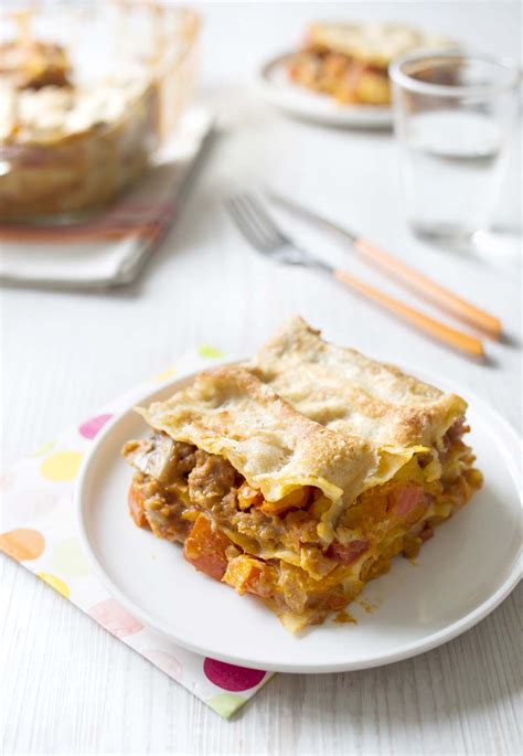 Lasagnes au potimarron et seitan Recettes de cuisine Biodélices