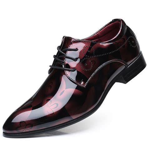 Mens Red Patent Leather Dress Shoes Discount