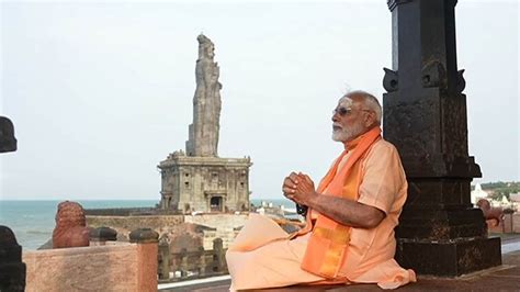 Le Premier Ministre Narendra Modi Termine Sa M Ditation De Heures