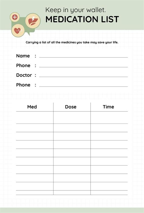 Medication Management Activity Binder Organization Organizing Health