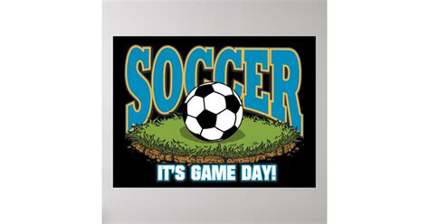 Soccer Game Day Poster | Zazzle