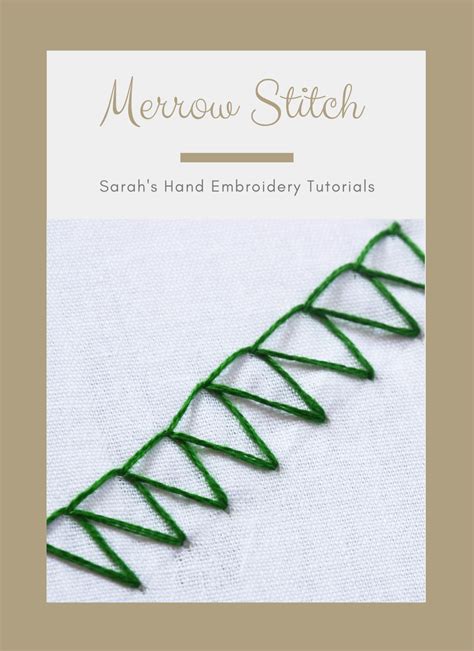 How To Do The Merrow Stitch Sarah S Hand Embroidery Tutorials