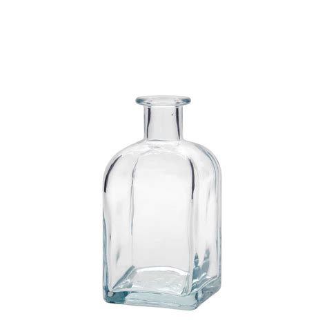 350 ml Glasflasche Apotheker Carré quadratisch Mündung Kork 350 00