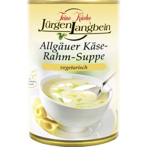 Jürgen Langbein Allgäuer Käse Rahm Suppe 400 ml Lebensmittel Versan