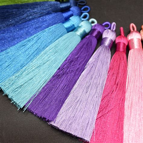 Rayon Silk Thread Mala Jewellery Tassel 8cm Various Etsy