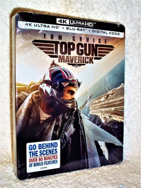 Top Gun Maverick Steelbook 4kblu Ray 2022 Dogfights Tom Cruise