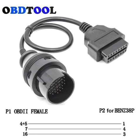 Adaptateur De C Ble Obd Pour Mercedes Benz Outil De Diagnostic De