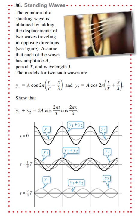 Answered •• 80 Standing Waves • • The Equation… Bartleby