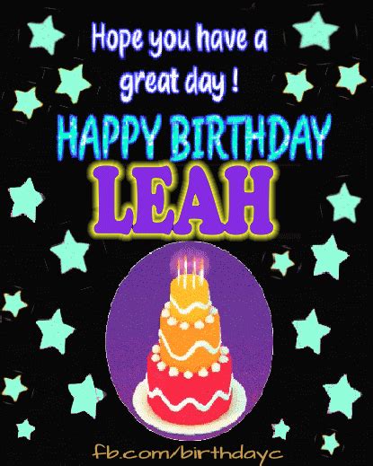 Happy Birthday Leah Birthday Greeting Birthday Kim