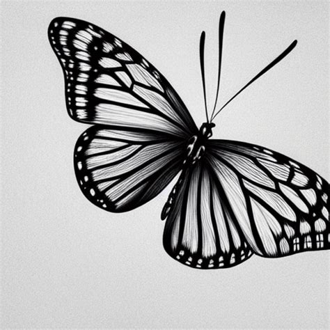 Outline Drawings Of Butterflies