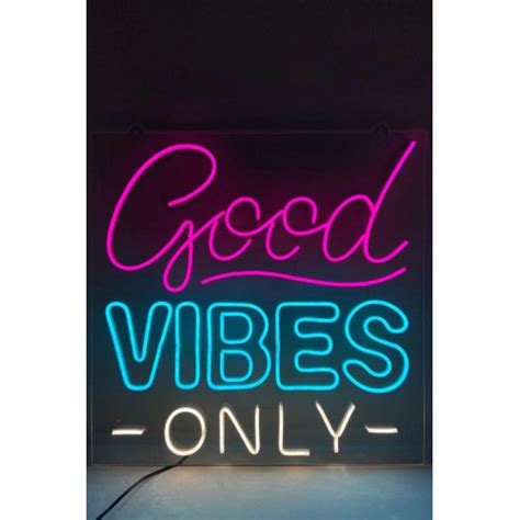 Neon Good Vibes Only Led Aydınlatma Tabela