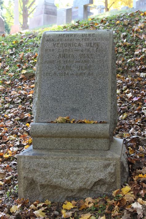 Grave Of Henry Ulke Veronica Ulke Flickr