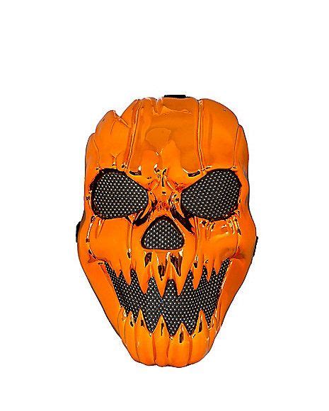 Metallic Pumpkin Mask Pumpkin Mask Halloween