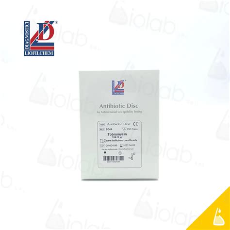 Tobramicina 10 ug -TOB- (50 test) -Biolab Diagnostici